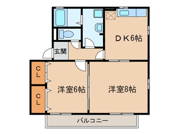 シャンクレール南花長の物件間取画像